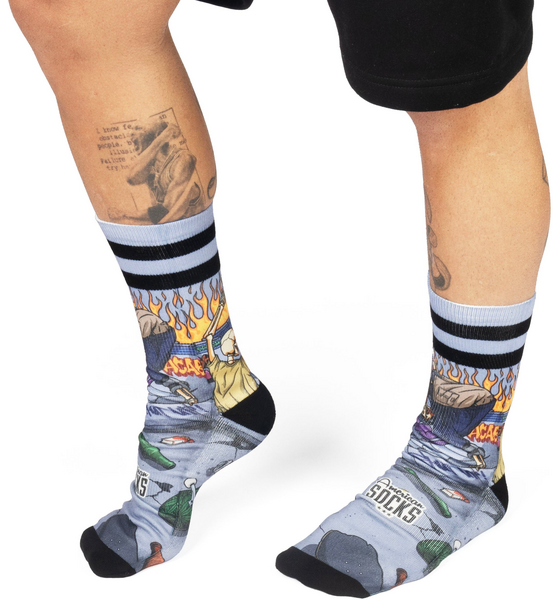 AMERICAN SOCKS Thrashpals - Mid High på