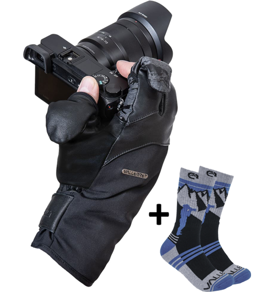 VALLERET Tinden Photography Glove + Merino Socks Bundle på