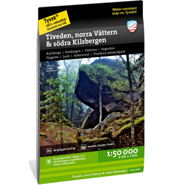 CALAZO Tiveden, Norra Vättern Södra Kilsbergen 1:50.000 på