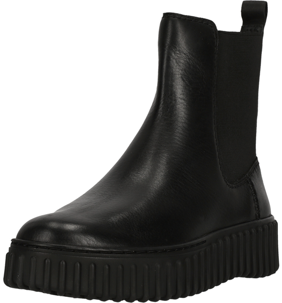 CLARKS Torhill Maple Black Leather på