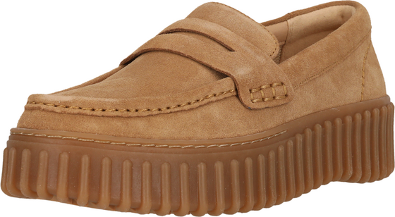 CLARKS Torhill Penny Ljusbrun Mocka på