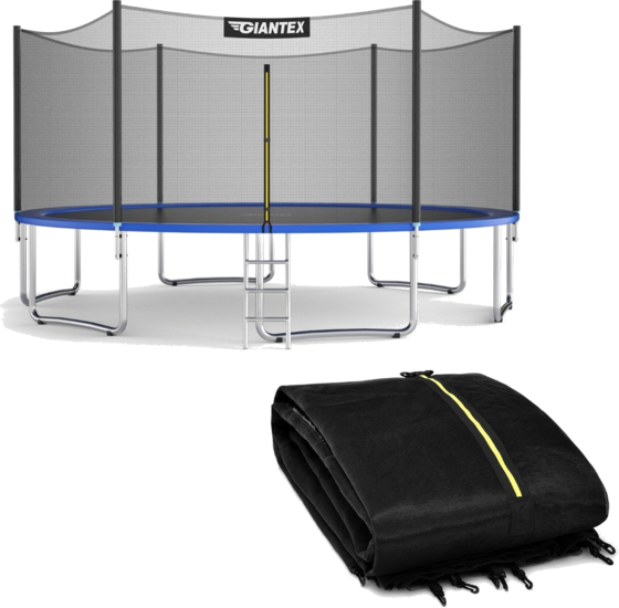 NORTHIX Trampoline Safety Net For Garden Trampolines Replacement Net On The Outside With Zipper And Buckles på