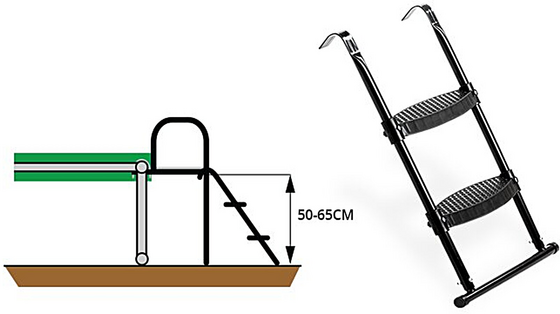 EXIT Trampolinstege För En Ramhöjd På 50-65cm på
