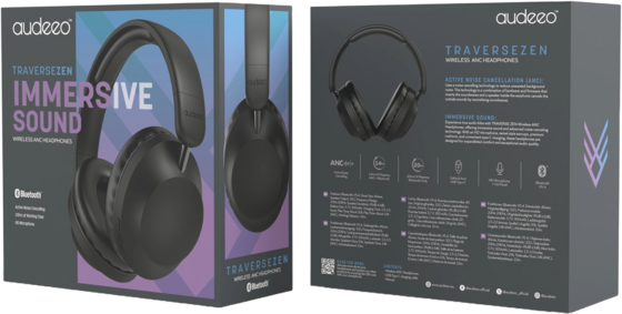 AUDEEO Traversezen Wireless Anc Headphones på