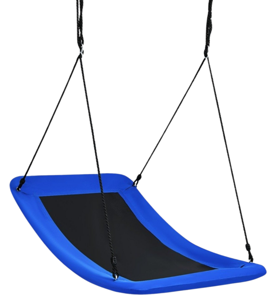 NORTHIX Tree Swing Nest Swing With Adjustable Rope Outdoor Swing 83 X 155 Cm Blue på