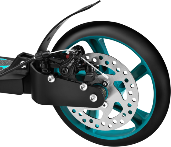 NORTHIX Turquoise Kick Scooter, Adjustable Height, Foldable Design på