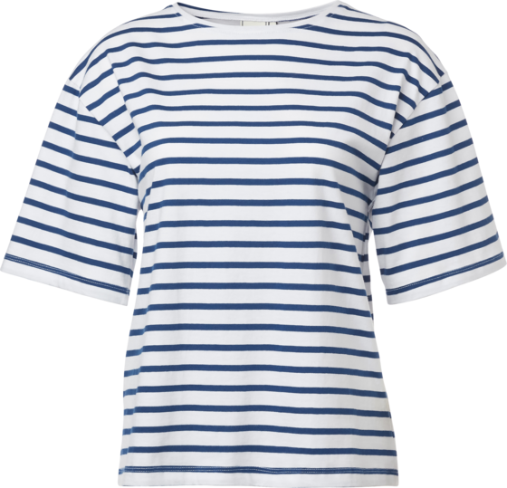 EMMAMALENA Tuva T-shirt Stripe White Blue på