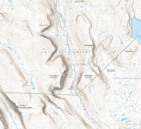 CALAZO Vålådalen Lunndörrsfjällen 1:25 000 på
