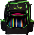 VIKING DISCS Viking Discs Tour Bag Disc Golf Backpack - Black/lime på