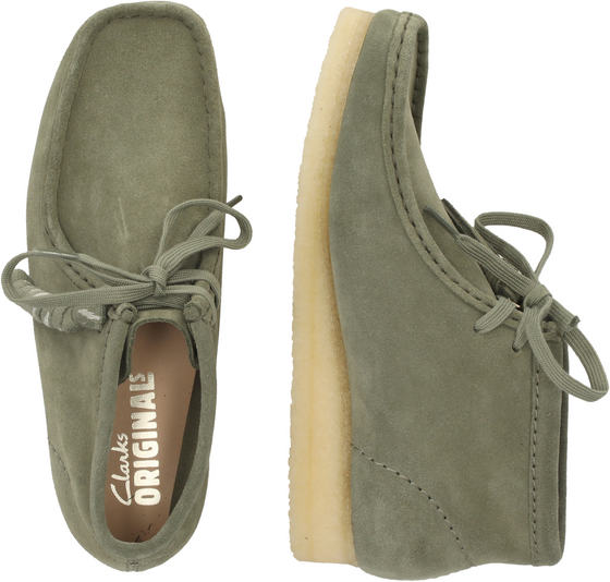 CLARKS ORIGINALS Wallabee Boot. Khaki/green Sde på
