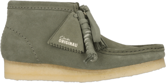 CLARKS ORIGINALS Wallabee Boot. Khaki/green Sde på