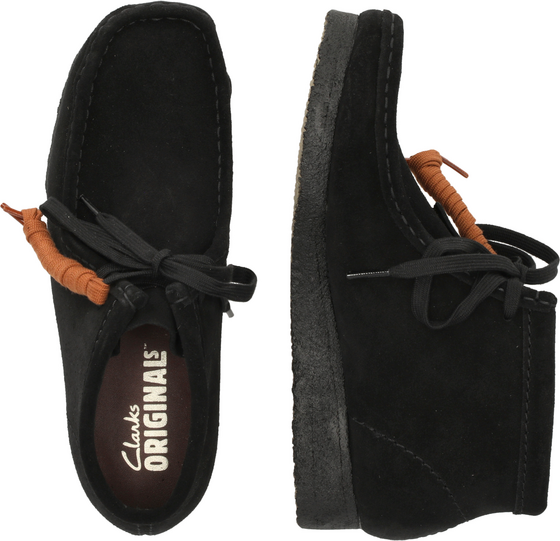 CLARKS ORIGINALS Wallabee Boot. Svart Sde på
