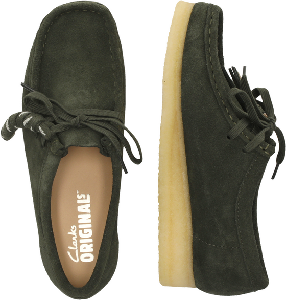 CLARKS ORIGINALS Wallabee Forest Green Sde på