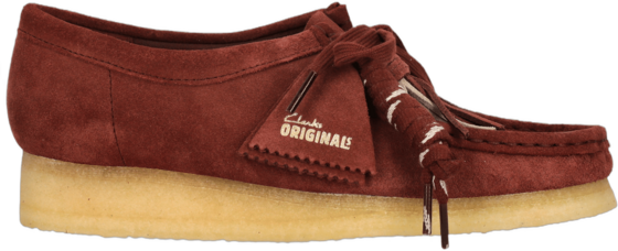 CLARKS ORIGINALS Wallabee. Deep Red Sde på