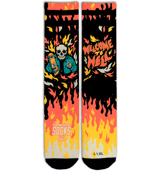 AMERICAN SOCKS Welcome To Hell - Mid High på