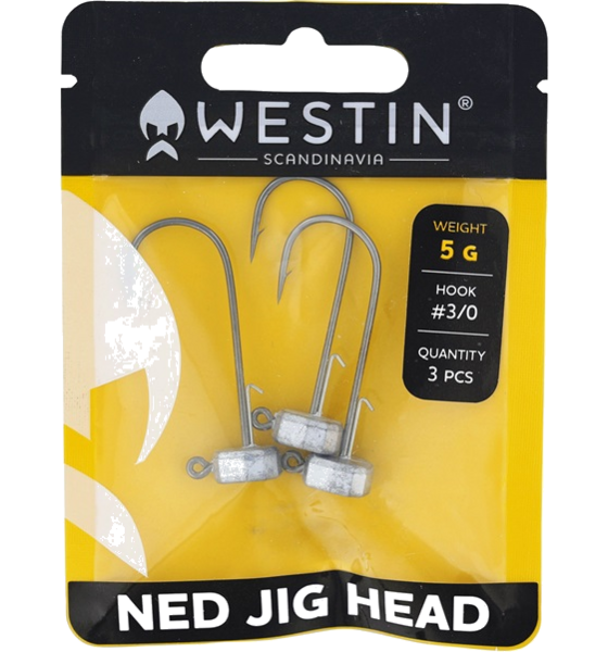 WESTIN Westin Ned Jig Head #2/0 10,5g Lead 3pcs på