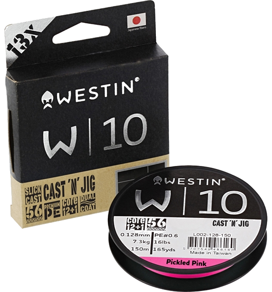 WESTIN Westin W10 Cast 'n' Jig 13 Braid Pickled Pink 0.128mm 110m 7.4kg på