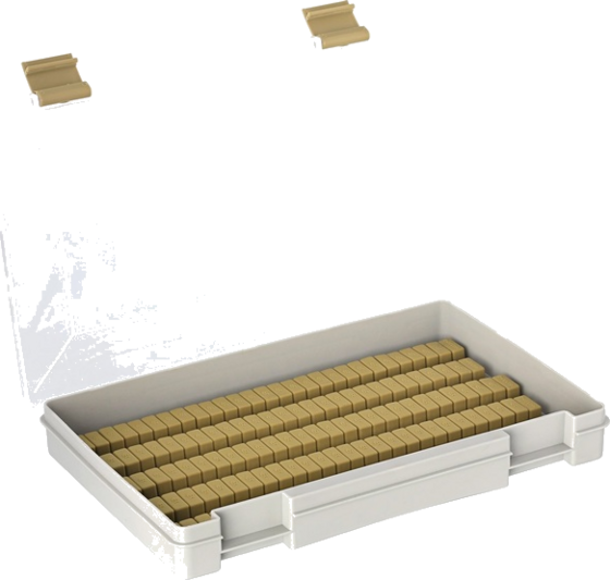 WESTIN Westin W3 Jig Box (135 Slots) 27,4x18x4cm M Grey/clear på