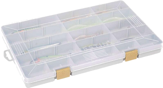 WESTIN Westin W3 Tackle Box 35,5x22,5x3,5cm Grey/clear på