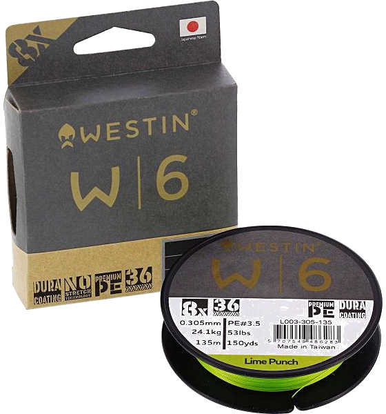 WESTIN Westin W6 8 Braid Lime Punch 0.148mm 135m 6.8kg på