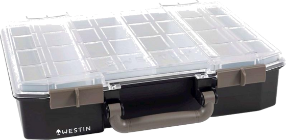 WESTIN Westin W6 Lure Vault 79x337x278 Incl. 4 Inserts Black/clear på