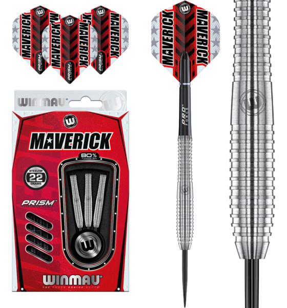 WINMAU Winmau Maverick 80% Tungsten Steel Tip Darts på