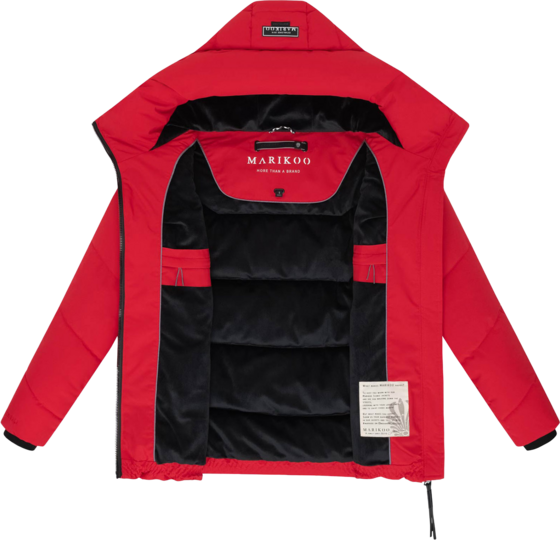 MARIKOO Women Winterjacket Kuscheltatze på