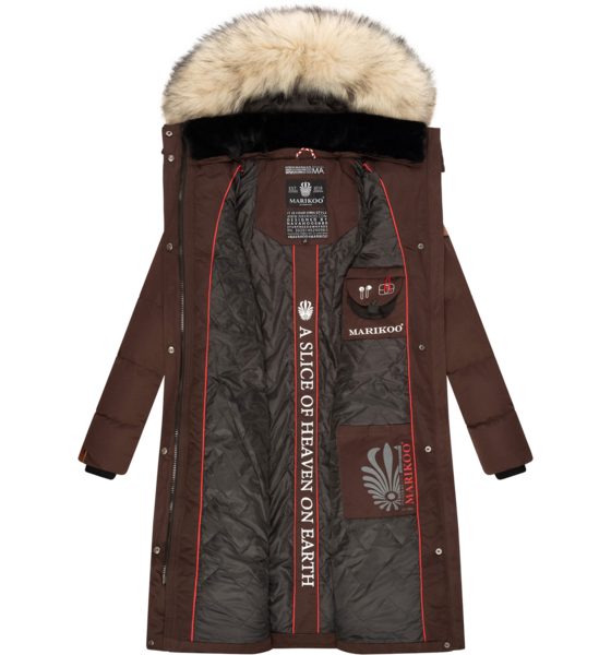 MARIKOO Women Winterjacket Schneesternchen på