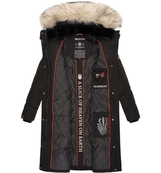 MARIKOO Women Winterjacket Schneesternchen på