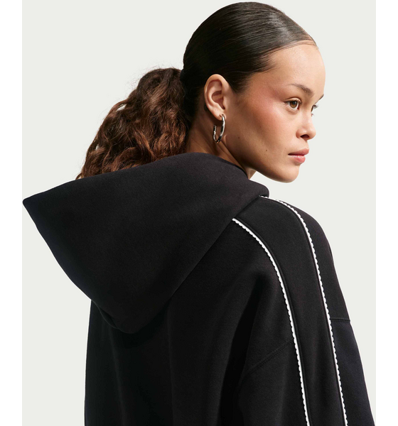 NIKE Women's Cropped Pullover Hoodie Studio Fleece Medium Weight 'graphic Pack' på