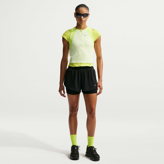 NIKE Women's Dri-fit 2-in-1 Mesh Running Shorts Flow på