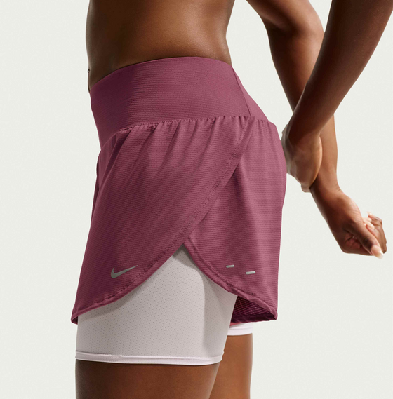 NIKE Women's Dri-fit 2-in-1 Mesh Running Shorts Flow på