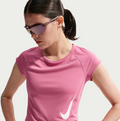 NIKE Women's Dri-fit Cap-sleeve Running Top Tempo Swoosh på