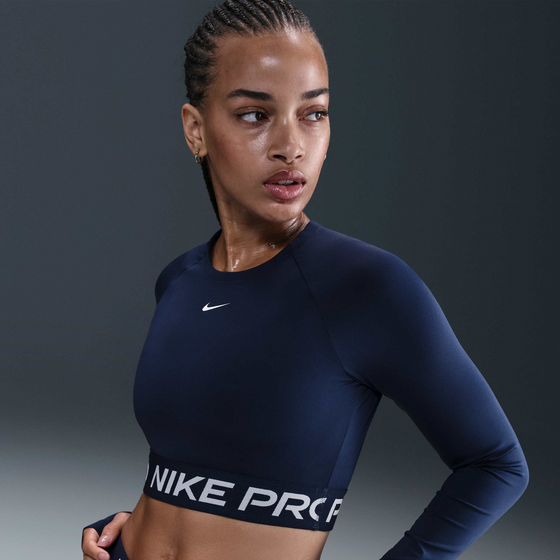 NIKE Women's Dri-fit Cropped Long-sleeve Top Pro på