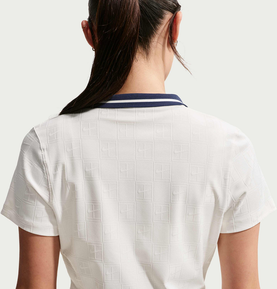 NIKE Women's Dri-fit Cropped Tennis Polo Nikecourt Court Collection på