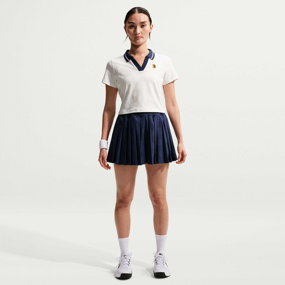 NIKE Women's Dri-fit Cropped Tennis Polo Nikecourt Court Collection på