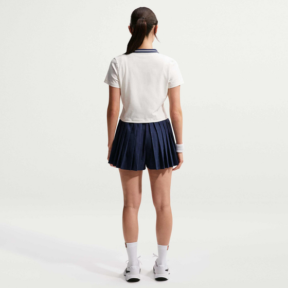 NIKE Women's Dri-fit Cropped Tennis Polo Nikecourt Court Collection på