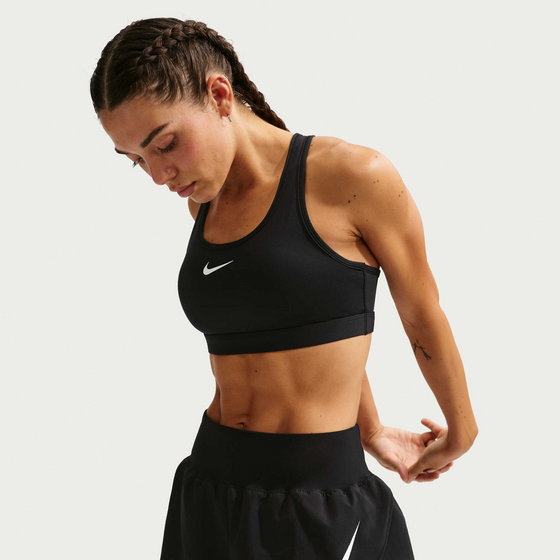 NIKE Women's Dri-fit Mid-rise Brief-lined Running Shorts Tempo Flow Swoosh på