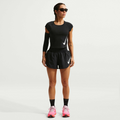 NIKE Women's Dri-fit Mid-rise Brief-lined Running Shorts Tempo Flow Swoosh på