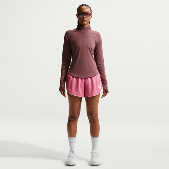 NIKE Women's Dri-fit Mid-rise Brief-lined Running Shorts Tempo Flow Swoosh på