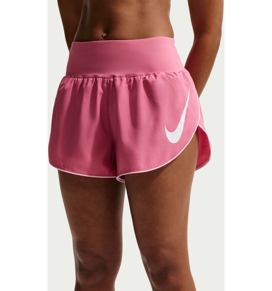 NIKE Women's Dri-fit Mid-rise Brief-lined Running Shorts Tempo Flow Swoosh på