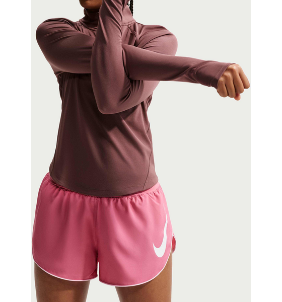 NIKE Women's Dri-fit Mid-rise Brief-lined Running Shorts Tempo Flow Swoosh på