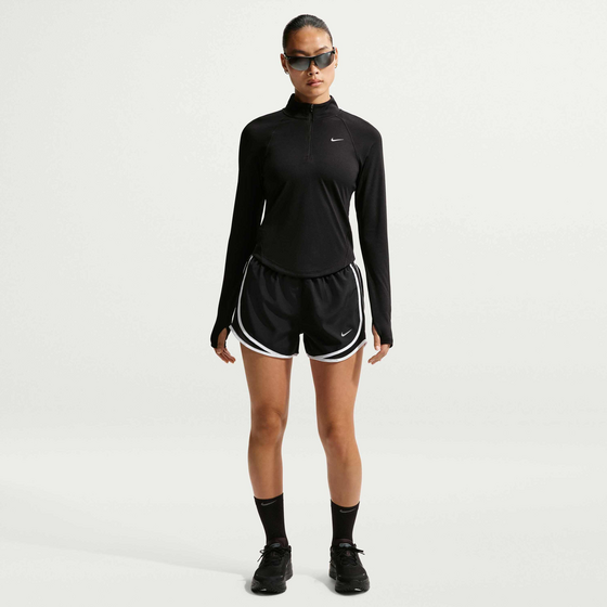 NIKE Women's Dri-fit Mid-rise Brief-lined Running Shorts Tempo på