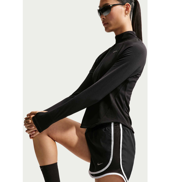 NIKE Women's Dri-fit Mid-rise Brief-lined Running Shorts Tempo på