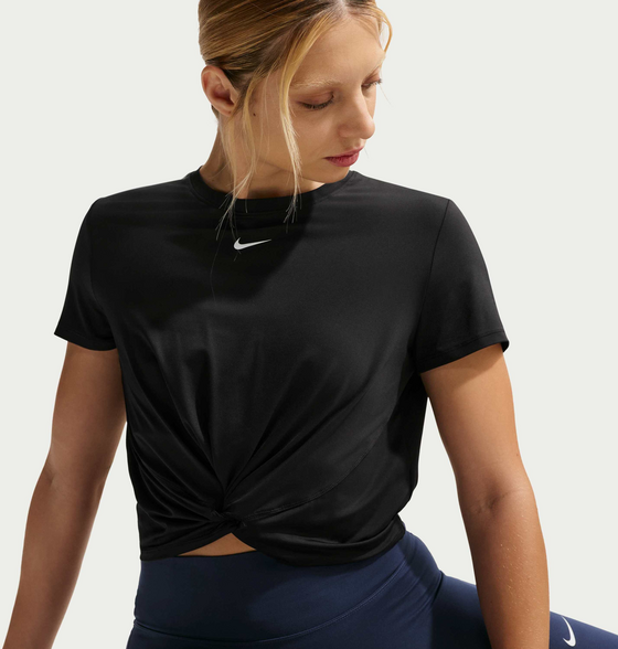 NIKE Women's Dri-fit Short-sleeve Top One Classic Twist på
