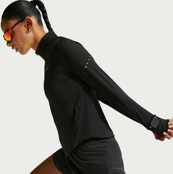 NIKE Women's Dri-fit Uv 1/4-zip Running Top Swift på