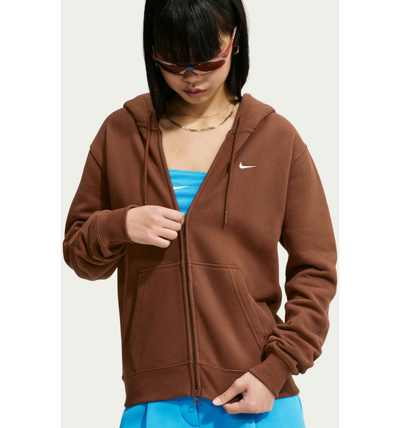 NIKE Women's Full-zip Hoodie Studio Fleece Medium Weight på
