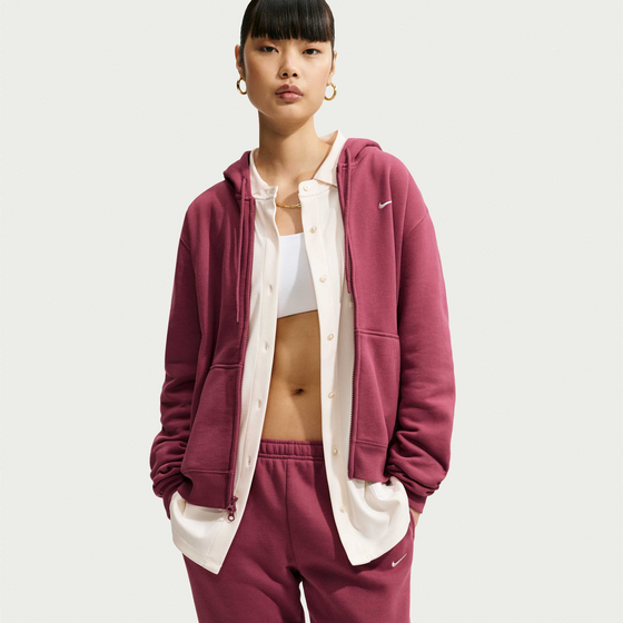 NIKE Women's Full-zip Hoodie Studio Fleece Medium Weight på
