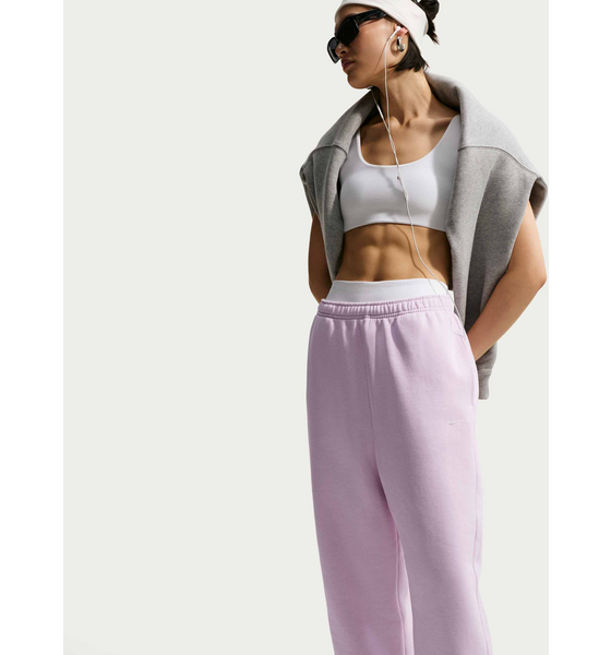 NIKE Women's High-rise Oversized Cuffed Trousers Studio Fleece Medium Weight på