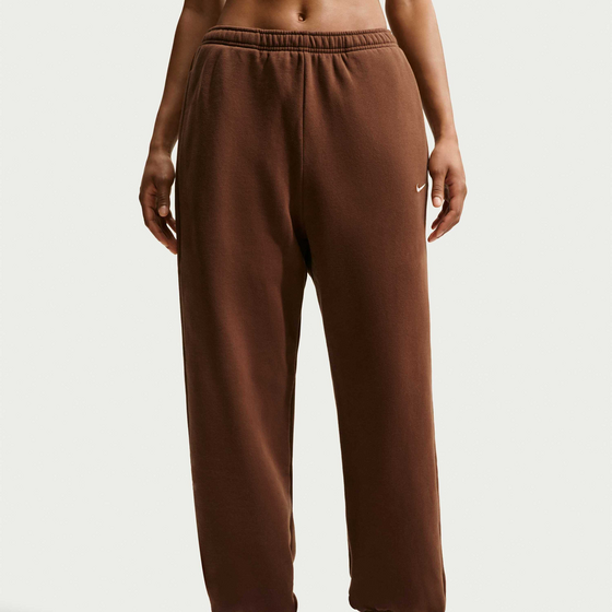 NIKE Women's High-rise Oversized Cuffed Trousers Studio Fleece Medium Weight på